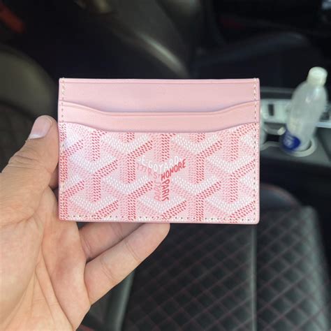 is the pink goyard real|pink Goyard wallet.